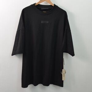 Essentials Fear of God NWT T-Shirt Mens Large Black Cotton Oversized Relaxed Fit